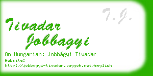 tivadar jobbagyi business card