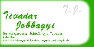 tivadar jobbagyi business card